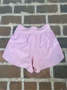Lululemon Fast and Free High Rise Classic Fit Split Shorts Blissful Pink XXXS